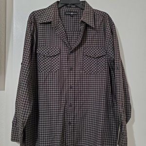 Beverly hills polo club long sleeve button up XL shirt with pockets,lightly used